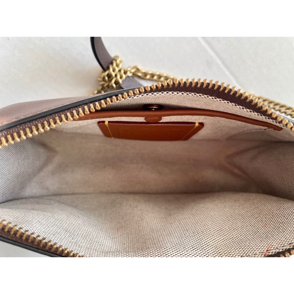 Coach Waverly Maple/Brass Crossbody - Picture 12 of 14